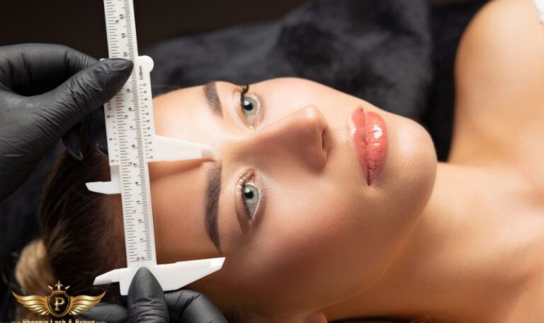 Microblading and hair-stroke eyebrow technique at Phoenix Lash & Brows